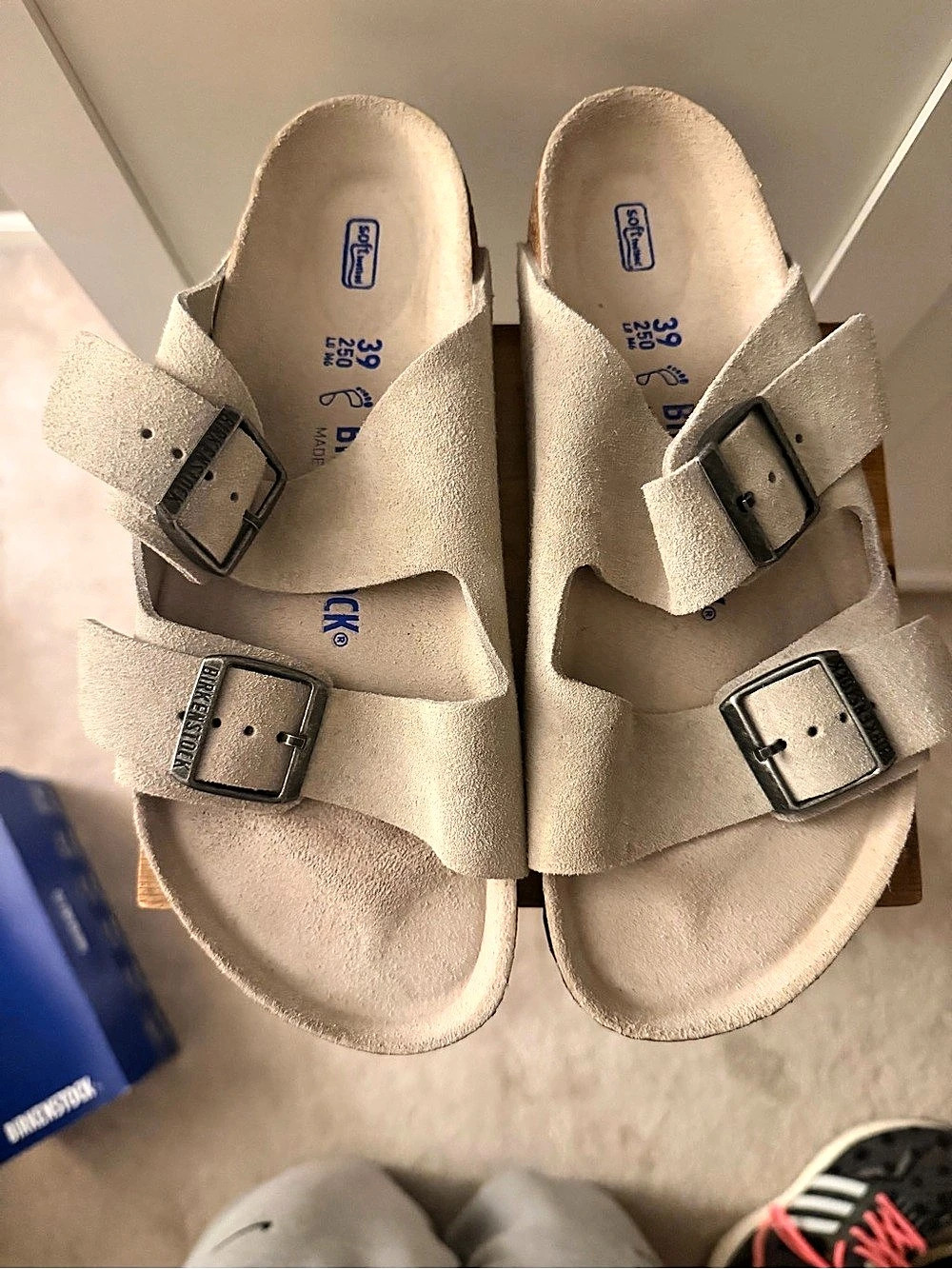 Birkenstock Arizona BS Oyster Tonal FB Sandals Beige EU 39